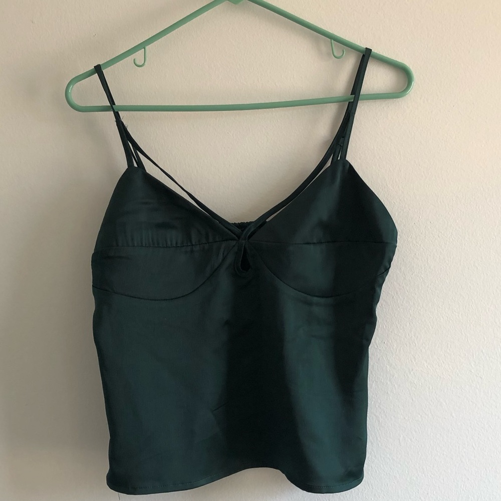 Green Silk Top